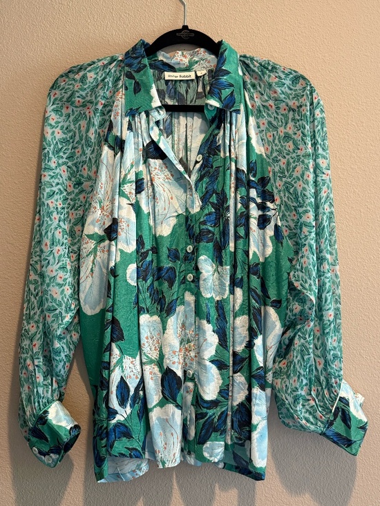 Anthropologie Tops - Anthropologie, Roller Rabbit, Women's sheer blouse Size M